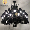 DIAMOND LIGHTING ĐÈN CHÙM PHA LÊ BLACK CAO CẤP TÂN CỔ ĐIỂN ĐEN - DCCC 2265