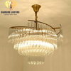 DIAMOND LIGHTING ĐÈN CHÙM PHA LÊ CAO CẤP HIỆN ĐẠI VÀNG TRẮNG - DCCC 2207
