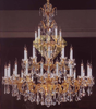 DIAMOND LIGHTING ĐÈN CHÙM NẾN PHA LÊ CAO CẤP CỔ ĐIỂN VÀNG TRẮNG - CN 8028