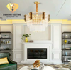 DIAMOND LIGHTING ĐÈN CHÙM PHA LÊ CAO CẤP HIỆN ĐẠI VÀNG TRẮNG - DCCC 2208