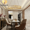 DIAMOND LIGHTING ĐÈN CHÙM VÒNG PHA LÊ HIỆN ĐẠI TRẮNG VÀNG - DCCC 2212