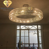 DIAMOND LIGHTING ĐÈN CHÙM VÒNG PHA LÊ HIỆN ĐẠI TRẮNG VÀNG - DCCC 2212