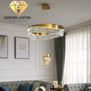 DIAMOND LIGHTING ĐÈN CHÙM PHA LÊ HIỆN ĐẠI VÀNG TRẮNG - DCCC 2252