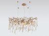 DIAMOND LIGHTING ĐÈN CHÙM SERIP PHA LÊ HIỆN ĐẠI VÀNG TRẮNG - DCSR 911