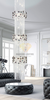 DIAMOND LIGHTING ĐÈN CHÙM PHA LÊ INFRASTRUCTURE HIỆN ĐẠI TRẮNG BẠC - DCSR 912