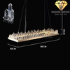 DIAMOND LIGHTING ĐÈN CHÙM PHA LÊ NGANG HIỆN ĐẠI VÀNG TRẮNG - DCCC 2215