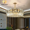 DIAMOND LIGHTING ĐÈN CHÙM PHA LÊ CAO CẤP HIỆN ĐẠI VÀNG XÁM - DCCC 2238