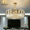 DIAMOND LIGHTING ĐÈN CHÙM PHA LÊ CAO CẤP HIỆN ĐẠI VÀNG XÁM - DCCC 2238