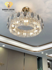 DIAMOND LIGHTING ĐÈN CHÙM PHA LÊ HIỆN ĐẠI VÀNG XÁM - DCCC 2239