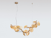 DIAMOND LIGHTING ĐÈN CHÙM SERIP PHA LÊ  FIRE HIỆN ĐẠI VÀNG TRẮNG - DCSR 960