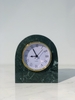 [NEW] NATURAL STONE TABLE CLOCK - INDIA GREEN - DH02