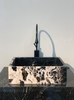 NATURAL STONE BATHROOM BASIN - COW BROWN - CNM03