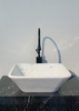 NATURAL STONE BATHROOM BASIN - BEVELED SQUARE SHAPE