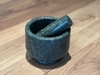 REAL MARBLE - MORTAR & PESTLE - EX03 - INDIA GREEN