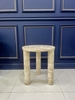 REAL MARBLE - SIDE TABLE - EXHP11 - LIGHT EMPERADOR