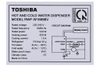 Cây nước nóng lạnh Toshiba RWF-W1669BV(W)