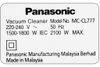 Máy hút bụi Panasonic MC-CL777