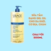 Gel làm sạch, giảm khô da Uriage Xemose Huile Lavante Apaisante Gel Oil 200ml - cho da khô, da cơ địa, chàm