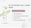 Kem dưỡng giảm mụn Noreva Actipur 3 En 1 30ml - cho da nhạy cảm, dễ kích ứng