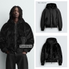 AK2641 - Z.RA REVERSIBLE FAUX FUR BOMBER JACKET