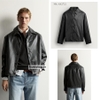 AK2722 - Z.RA FAUX LEATHER TOPSTITCHED BOXY OVERSHIRT