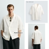 SMC2614 - Z.RA VISCOSE-LINEN KIMONO SHIRT