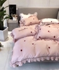LỤA Tencel Dâu Strawberry hồng 4 món