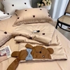 Tencel chăn chần gấu Teddy