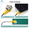 Dây tiếp đất chống tĩnh điện 1 đầu tròn sao + 1 đầu kẹp