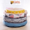 Đệm tròn cho chó mèo 2 lớp 45cm