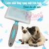 Lược chải lông rụng cho chó mèo mặt kim loại - Cutepets