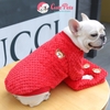 Áo lông 2 chân Kẻ chéo mã 201 cho chó mèo - Cutepets