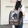 Balo chó mèo 2in1 có thể đeo hoặc lắp bánh kéo 36x28x41cm - Cutepets