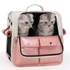 Balo vận chuyển chó mèo Moorpet 36*25*38cm 2 túi trước mã 225