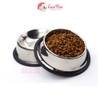 Bát cho chó mèo bát inox đế cao su chống trượt cho thú cưng nhiều size - CutePets