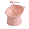 Bát đơn cho chó mèo đế cao mặt Gấu 13.5cm Phụ kiện thú cưng - Cutepets