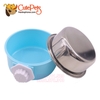 Bát đơn gắn chuồng kèm lõi inox - CutePets