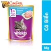 Pate cho mèo Whiskas 85g Thức ăn ướt co mèo đủ vị - Cutepets