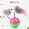 Đồ chơi cho mèo bóng lật đật gắn chuột lông - CutePets