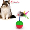 Đồ chơi cho mèo bóng lật đật gắn chuột lông - CutePets