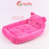 Đệm thú Hồng Kitty - Nệm chữ nhật 2 lớp