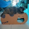 Đồ chơi mèo bàn cào móng hình mèo 65x22x35cm - Cutepets