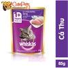 Pate cho mèo Whiskas 85g Thức ăn ướt co mèo đủ vị - Cutepets