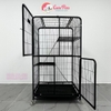 Lồng cho mèo 3 tầng 78x58x126cm nan ống dày sơn tĩnh điện - Cutepets