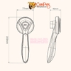 Lược chải lông rụng cho chó mèo cao cấp Pakeway T9 có nút bấm lấy lông - CutePets