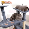 Nhà cây Cat tree cho mèo 3 tầng 60x40x130cm - Trụ cào móng mèo