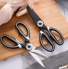 Kéo cắt thịt gà, kéo cắt thực phẩm, Kéo làm bếp đa năng, lưỡi cắt sắc bén - Chất liệu thép - Có nắp đậy an toàn
