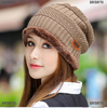 Mũ len lót lông giữ ấm thời trang cho nam nữ
