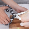 Kéo cắt thịt gà, kéo cắt thực phẩm, Kéo làm bếp đa năng, lưỡi cắt sắc bén - Chất liệu thép - Có nắp đậy an toàn