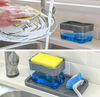 Hộp đựng dầu rửa bát / nước rửa chén ấn lấy xà phòng thông minh, kèm miếng rửa tiện dụng